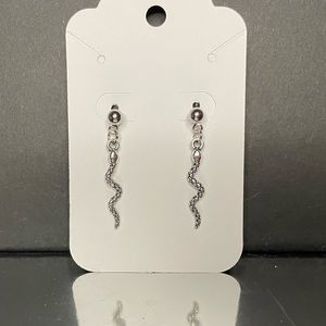 Handmade 10mm Stud Snake Earrings with Backs